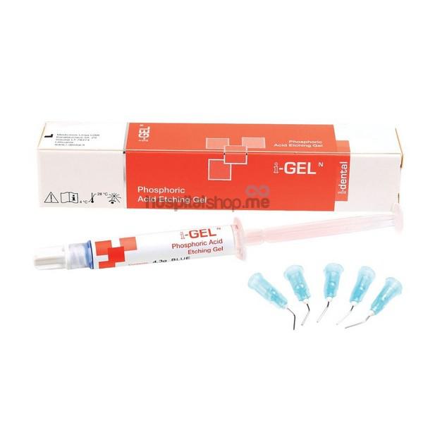 I-Dental I-GEL Acid Etchant 37% Phosphoric Acid 5gms Blue IGECP