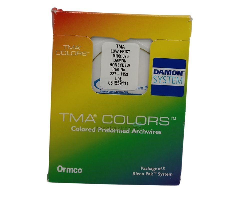 Ormco Damon Archform TMA Rectangular Archwire 19X25 Honey Dew 5Pcs 227-1153