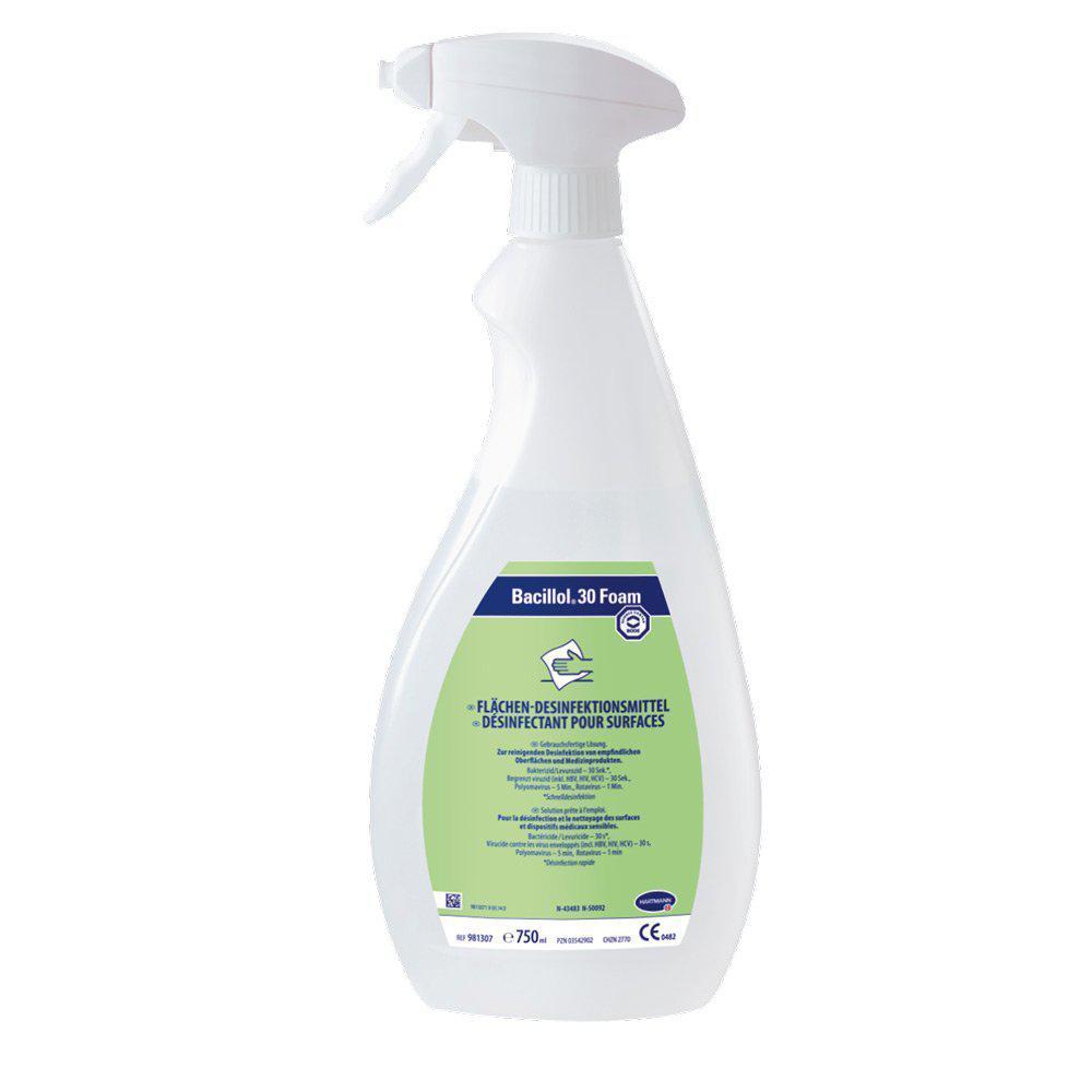 Bode Bacillol 30 Sensitive Foam Alcohol Surface Disinfectant Spray 750ml 981846 981847