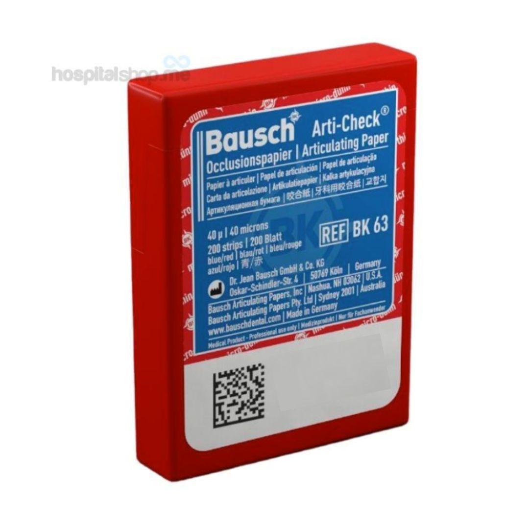 Bausch Arti-Check Articulating Paper Pre-Cut Blue/Red 40microns 200pcs BK63
