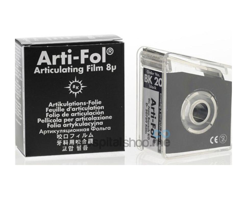 Bausch ARTIFOL Articulating Film 8 microns Black 1 sided 22mmx20m BK20