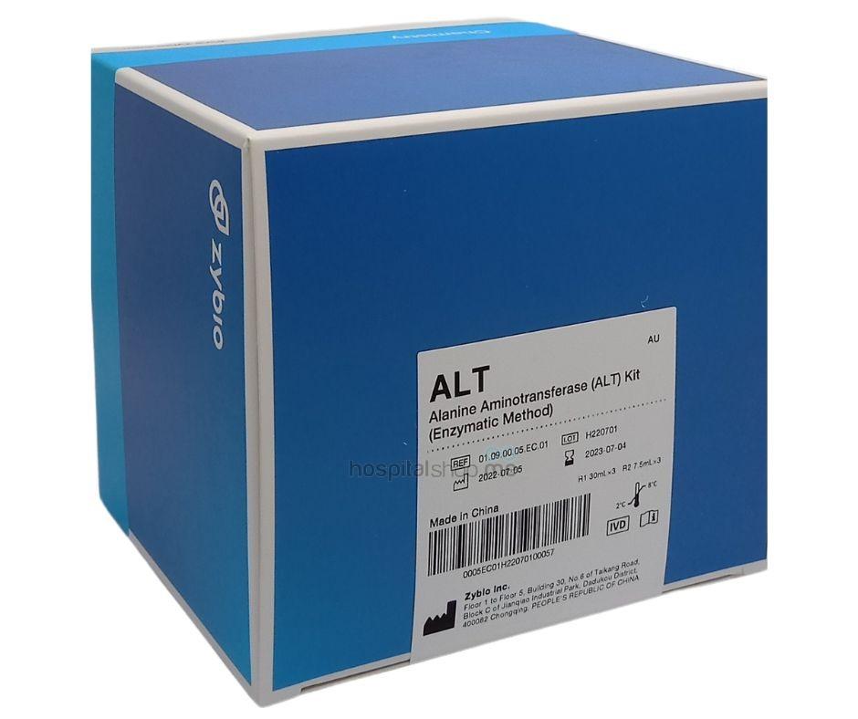 Zybio Alanine Aminotransferase Kit R1:30mlx3 R2:7.5mlx3 ~453 tests ALT GPT 