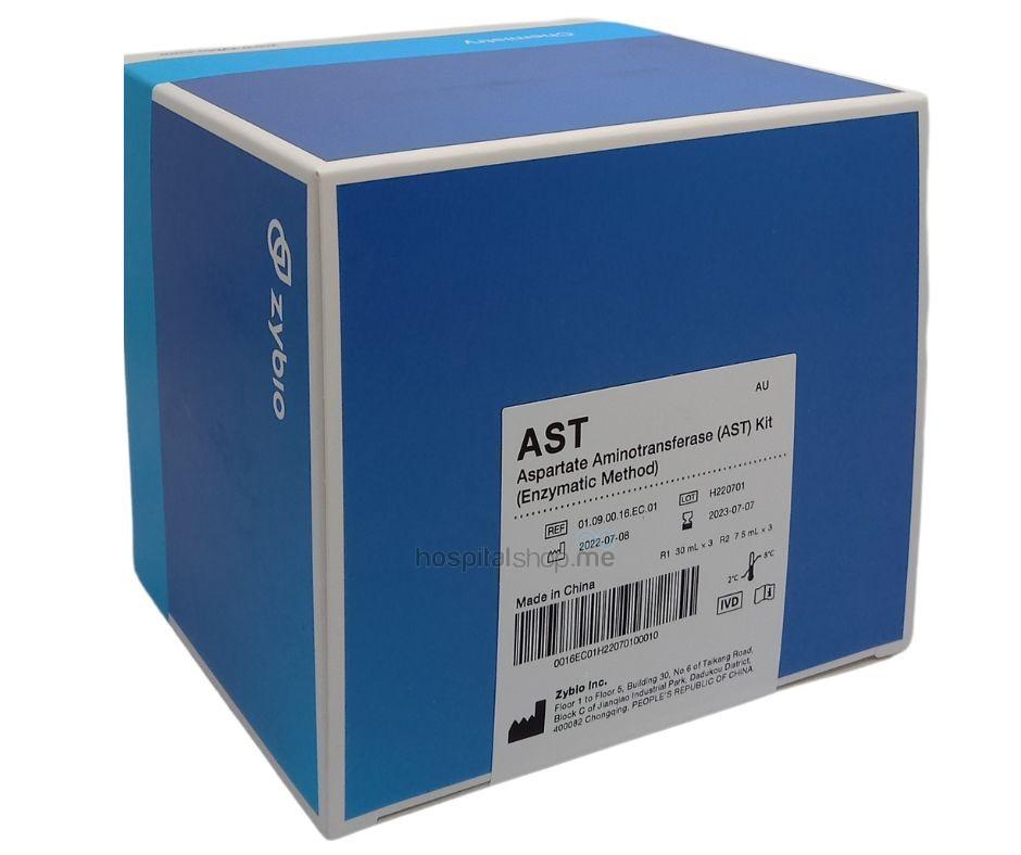 Zybio Aspartate Aminotransferase Kit R1:30mlx3 R2:7.5mlx3 ~453 tests AST GOT