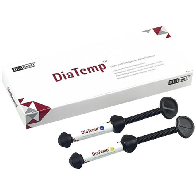 Diadent DiaTemp Light-Cured Temporary Restorative Material 3 gms Yellow A2003-1201