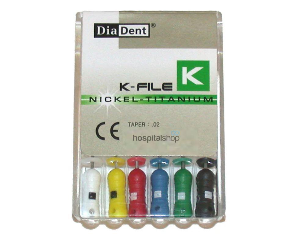 Diadent K-File 2%Taper NITI 31mm 10 6 Pcs
