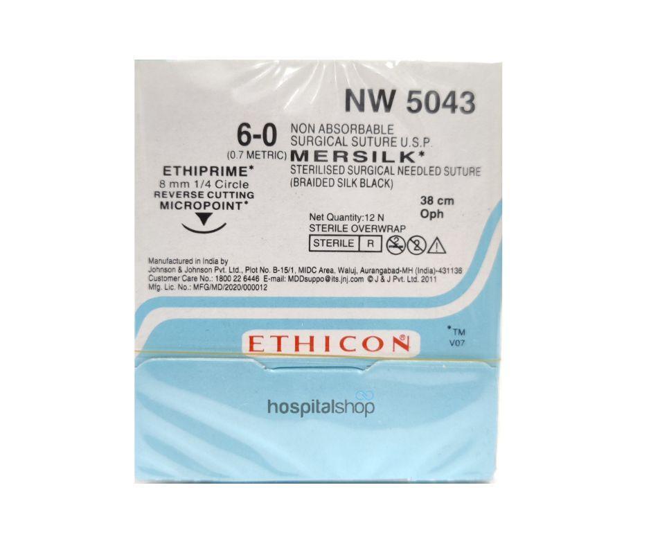 Ethicon Mersilk Suture Non Absorbable 6-0 12pcs NW5043