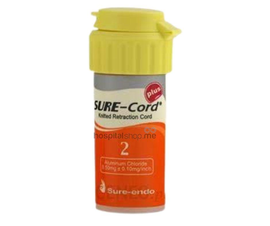 Sure Endo Sure-Cord Plus Retraction Cord Knitted Impregnated #2 254cms.