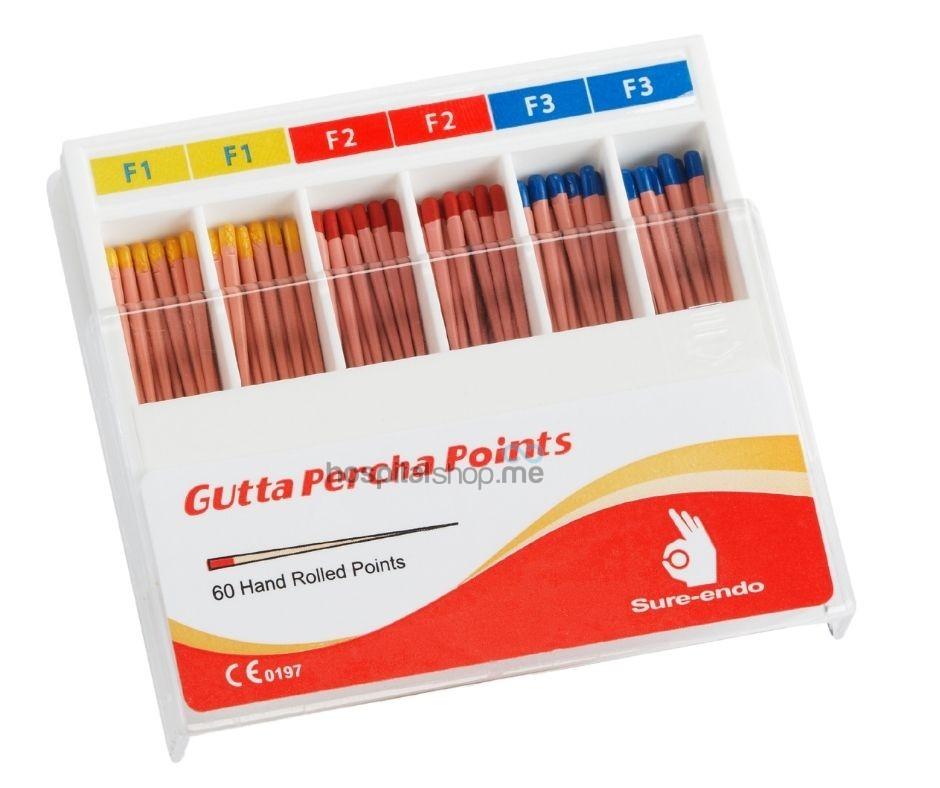 Gutta Percha ProTaper F1/F2/F3 (points 60) Gold