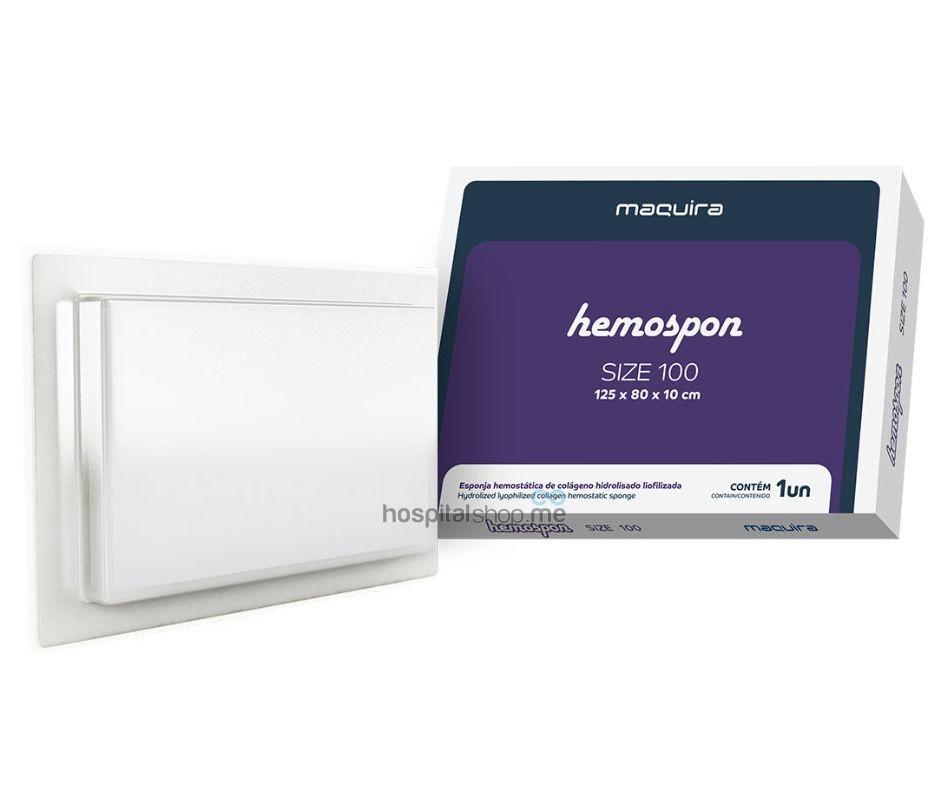 Maquira Hemospon Standard 100 Reabsorbable Gelatin Sponge 125 x 80 x 10 mm 102025005
