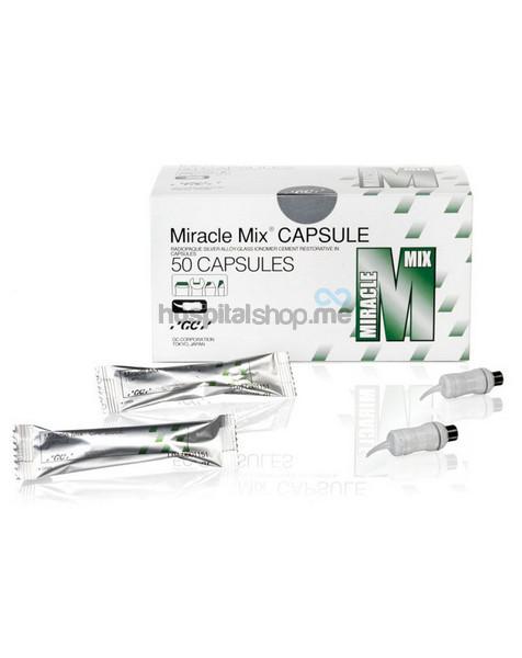 GC Miracle Mix Silver alloy reinforced Glass Ionomer restorative Capsules Grey 50 pcs 000124