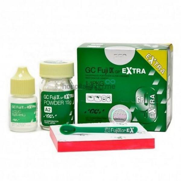 GC Fuji IX Extra Glass Ionomer Restorative Cement Powder Liquid Intro pack A2 005076